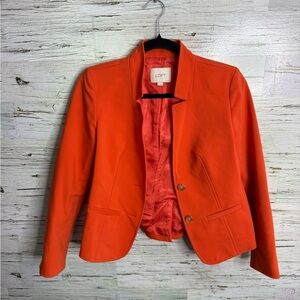 LOFT orange blazer size 2P